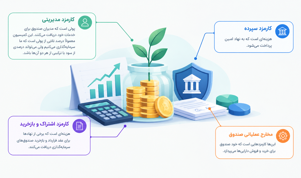 کارمزدهای صندوقهای سرمایهگذاری